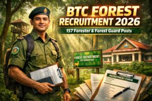 BTC Kokrajhar Recruitment 2026 – Apply Online for 157 Forester & Forest Guard Vacancies 