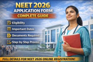 NEET 2026 Application Form Complete Guide – Eligibility, Important Dates & Step-by-Step Process