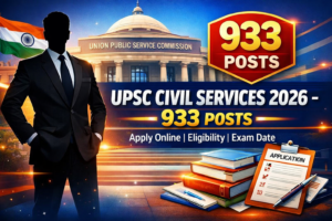 UPSC CSE Prelims 2026 – 933 Vacancy Notification, Eligibility & Online Application