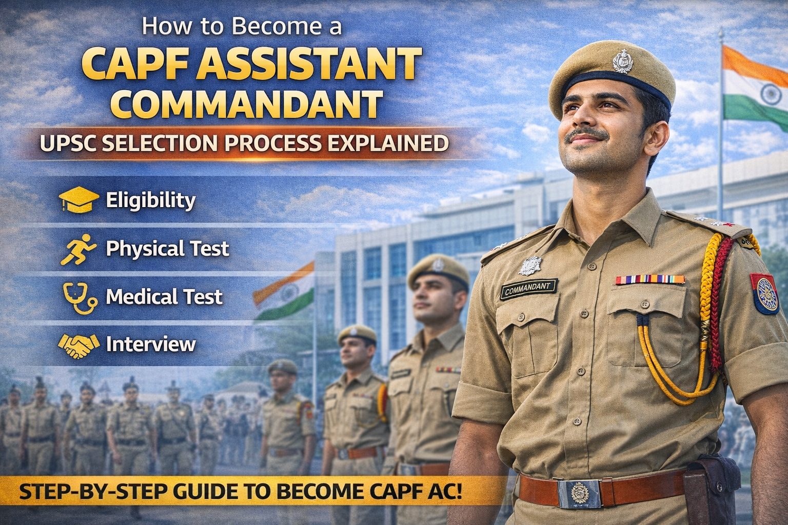 How to Become a CAPF Assistant Commandant – UPSC Selection Process ...